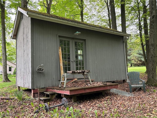 38474 Longs Crossing Rd, Leetonia, OH 44431 - view of outdoor structure with french doors
