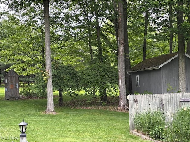 38474 Longs Crossing Rd, Leetonia, OH 44431 - view of grassy yard with a storage shed