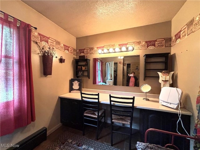 38474 Longs Crossing Rd, Leetonia, OH 44431 - bathroom with a textured ceiling, plenty of natural light, and baseboard heating