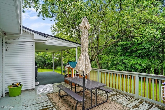 7436 Crory Rd, Canfield, OH 44406 - view of wooden terrace