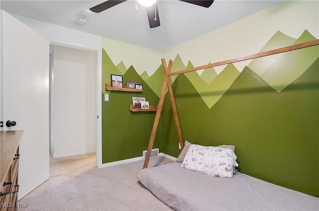 7436 Crory Rd, Canfield, OH 44406 - bedroom with carpet flooring and a ceiling fan
