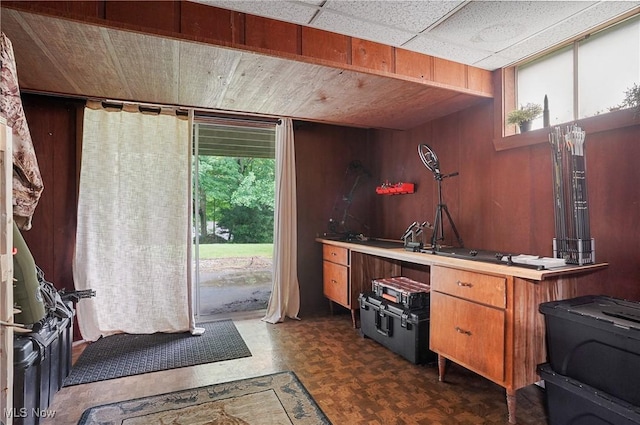 7436 Crory Rd, Canfield, OH 44406 - bar featuring healthy amount of natural light and wood walls