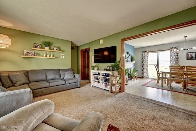 5075 State Route 250 NW, Beach City, OH 44608 - living room featuring a chandelier