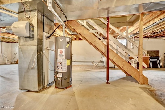 5075 State Route 250 NW, Beach City, OH 44608 - unfinished basement with water heater