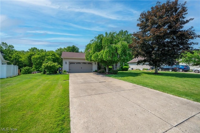 3661 Meander Reserve Cir, Canfield, OH 44406 - view of property hidden behind natural elements with a garage and concrete driveway
