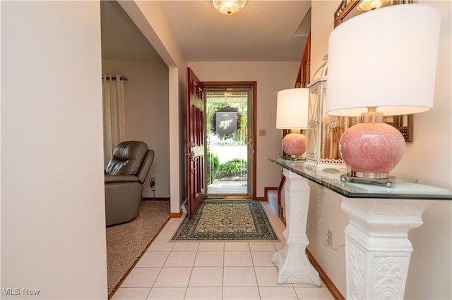 3661 Meander Reserve Cir, Canfield, OH 44406 - foyer with baseboards and light tile patterned floors
