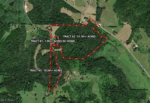 19693 Dudley Rd, Caldwell, OH 43724 - map / location featuring property boundaries highlighted