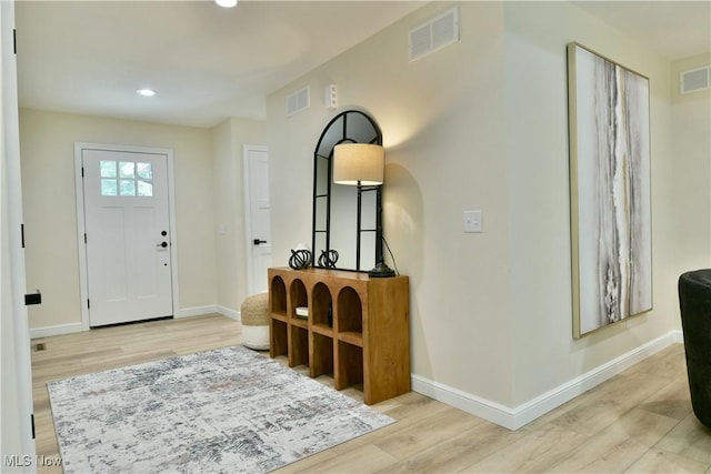 2320 Wilshire Dr, Cortland, OH 44410 - entryway featuring recessed lighting and light wood-type flooring