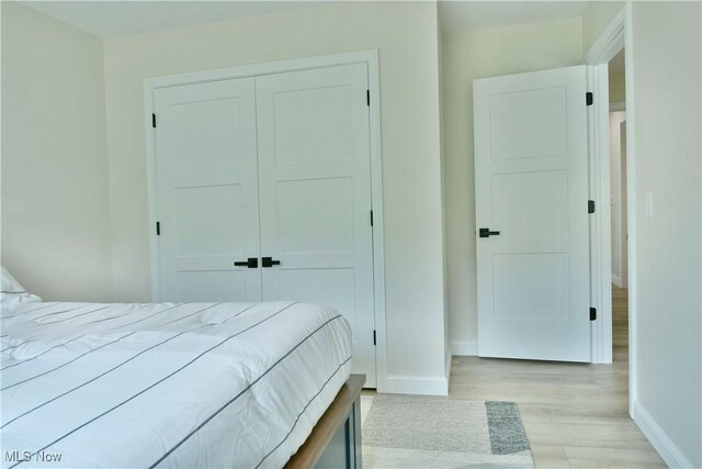 2320 Wilshire Dr, Cortland, OH 44410 - bedroom with light wood-type flooring and a closet
