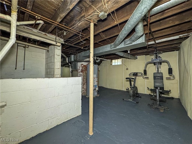 101 Ridgeway St, Struthers, OH 44471 - below grade area featuring water heater