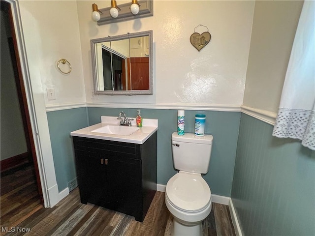 1874 Idaho Ave, East Liverpool, OH 43920 - half bathroom featuring wood finished floors and vanity