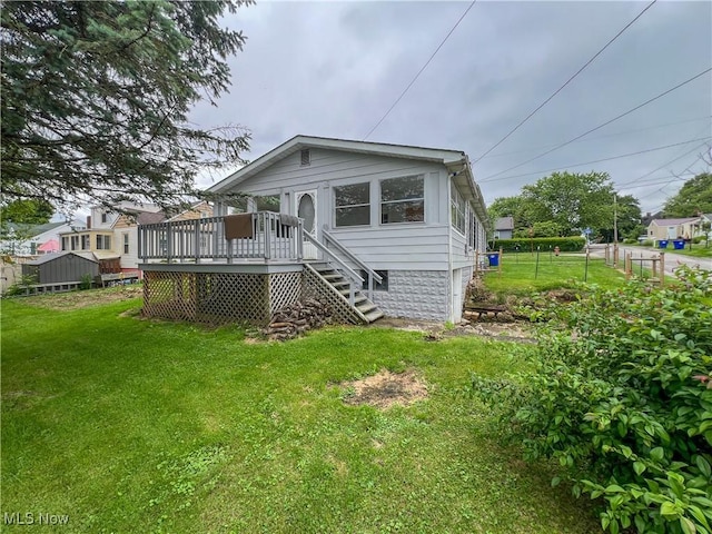 1874 Idaho Ave, East Liverpool, OH 43920 - view of front of house featuring a wooden deck