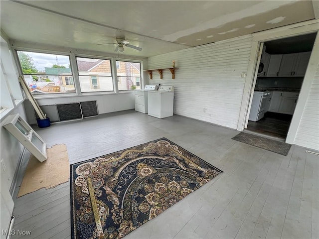 1874 Idaho Ave, East Liverpool, OH 43920 - unfurnished sunroom with washer and dryer