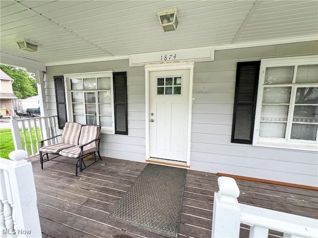 1874 Idaho Ave, East Liverpool, OH 43920 - view of exterior entry featuring a porch
