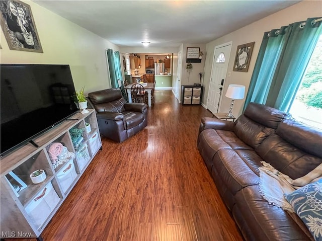 1714 Allison St, East Liverpool, OH 43920 - living room featuring dark wood-type flooring