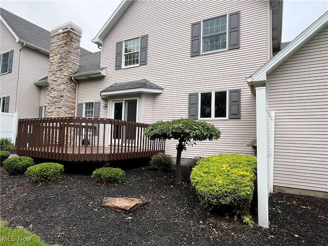23 Fieldstone Dr, Poland, OH 44514 - back of house with a deck
