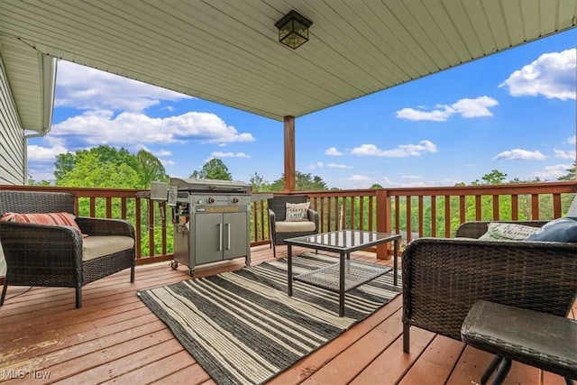 1448 Locust Ridge Rd, Washington, WV 26181 - wooden deck featuring outdoor lounge area
