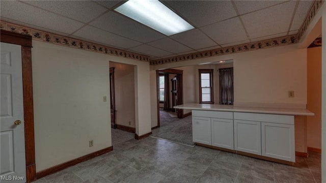 1515 Stewart Ave, Cambridge, OH 43725 - unfurnished room with a paneled ceiling and baseboards