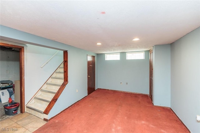 13112 Shady Oak Blvd, Garfield Heights, OH 44125 - basement with stairway and recessed lighting