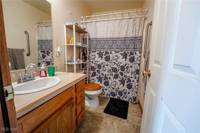 412 SW Weber Ave, Strasburg, OH 44680 - bathroom featuring vanity and a shower with shower curtain