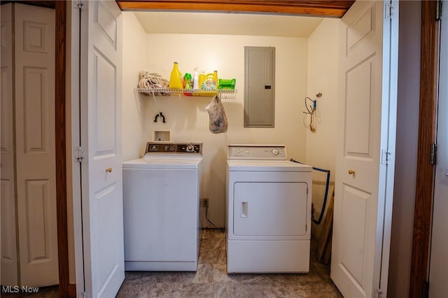 412 SW Weber Ave, Strasburg, OH 44680 - laundry area featuring separate washer and dryer and electric panel