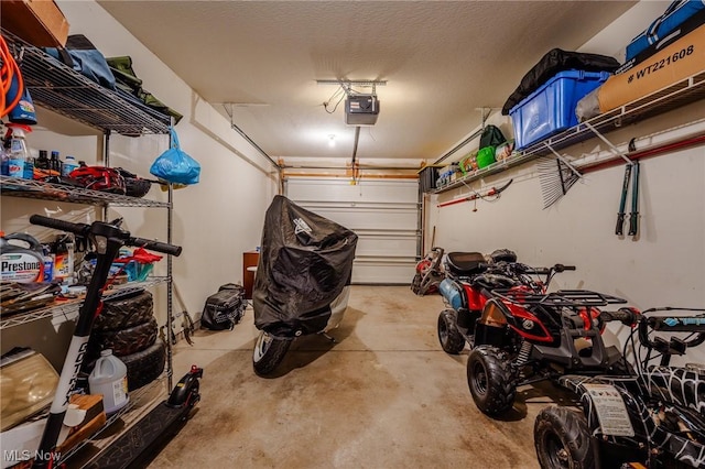 412 SW Weber Ave, Strasburg, OH 44680 - garage featuring a garage door opener