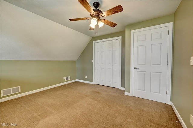 85551 Beagle Club Rd, Scio, OH 43988 - bonus room featuring a ceiling fan, carpet, and lofted ceiling