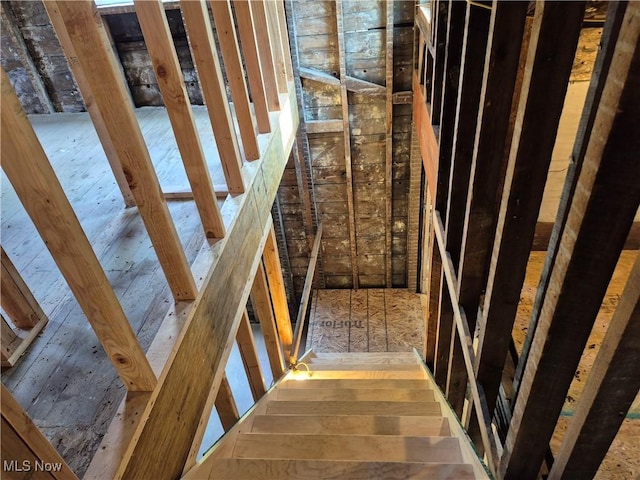 7810 Avon Lake Rd, Lodi, OH 44254 - stairway with wood finished floors