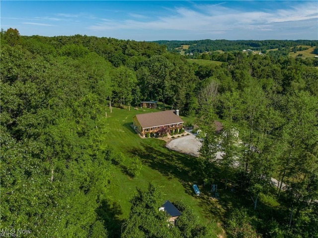62063 Savage Rd, Cambridge, OH 43725 - view from above of property featuring a heavily wooded area