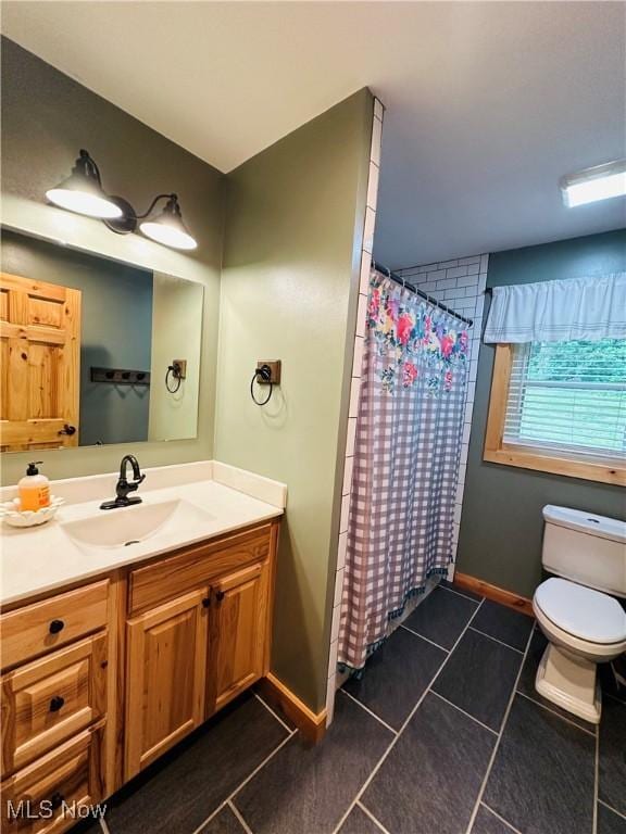 62063 Savage Rd, Cambridge, OH 43725 - bathroom featuring tile patterned flooring, vanity, and a shower with curtain