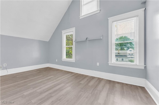 3009 Delmar Ave, Cleveland, OH 44109 - additional living space featuring wood finished floors and vaulted ceiling