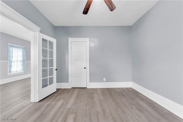 3009 Delmar Ave, Cleveland, OH 44109 - empty room featuring wood finished floors and a ceiling fan
