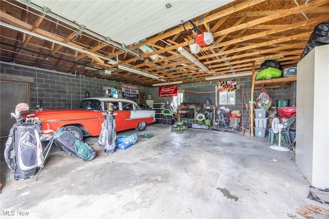 1902 26th Ave, Parkersburg, WV 26101 - garage featuring concrete block wall