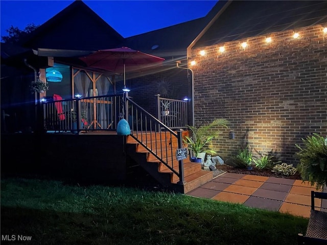 5507 13th Ave, Vienna, WV 26105 - view of exterior entry featuring brick siding