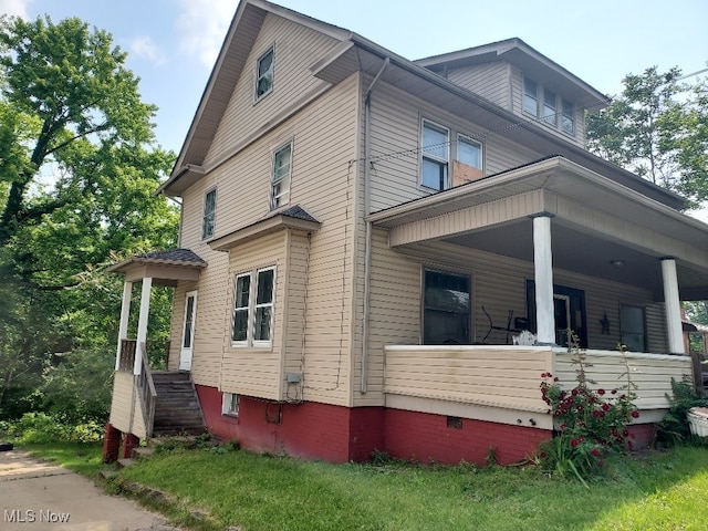 84 Lowellville Rd, Struthers, OH 44471 - view of home's exterior featuring covered porch