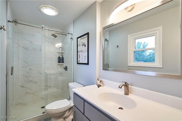 3145 Franks Rd, Clinton, OH 44216 - bathroom with vanity and a shower stall