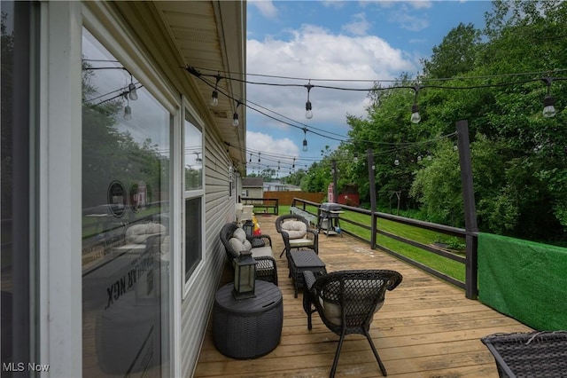 323 Mccook Ave, Dennison, OH 44621 - deck with a yard and area for grilling