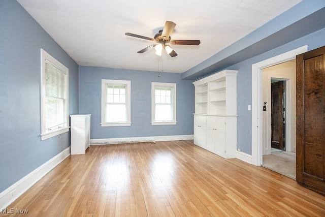 2611 Exeter Rd, Cleveland Heights, OH 44118 - unfurnished room with ceiling fan and light wood-type flooring