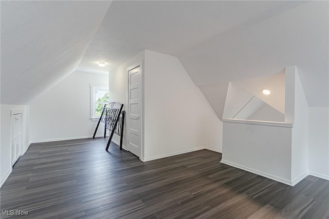 3414 Virginia Ave, Cleveland, OH 44109 - additional living space with lofted ceiling and dark wood-type flooring