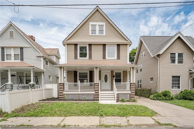 3414 Virginia Ave, Cleveland, OH 44109 - traditional style home with covered porch