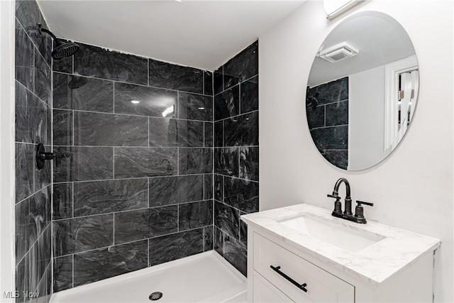 3414 Virginia Ave, Cleveland, OH 44109 - full bathroom with vanity and tiled shower