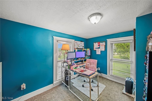 98 W Walnut St, Jefferson, OH 44047 - carpeted office space featuring a textured ceiling