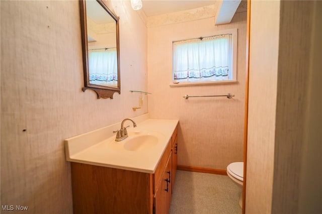 1237 Center St, Ashland, OH 44805 - half bathroom featuring vanity and toilet
