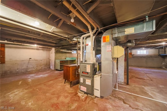 1237 Center St, Ashland, OH 44805 - basement with heating unit