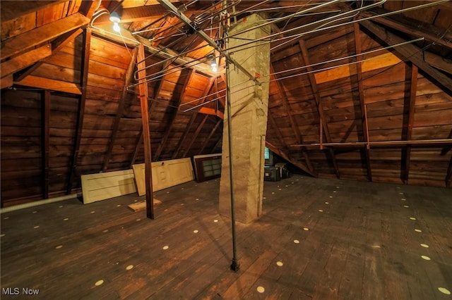 1237 Center St, Ashland, OH 44805 - view of unfinished attic