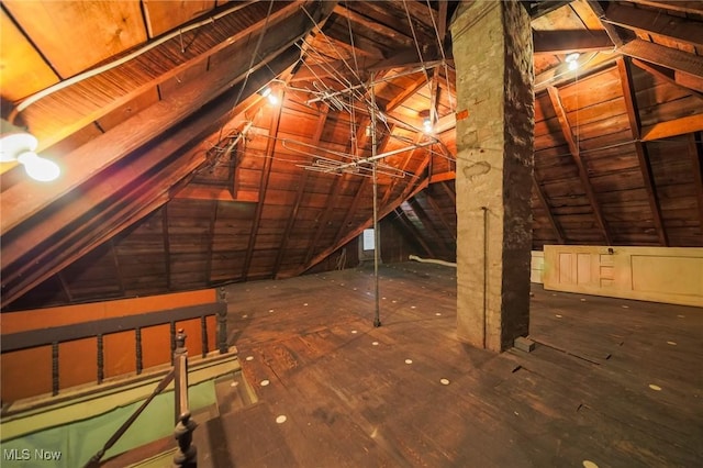 1237 Center St, Ashland, OH 44805 - view of unfinished attic