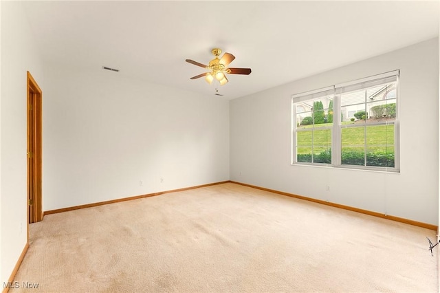 9151 Springfield Rd Unit 1603, Poland, OH 44514 - empty room with light colored carpet and ceiling fan