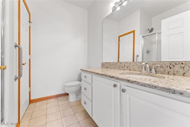 9151 Springfield Rd Unit 1603, Poland, OH 44514 - bathroom with vanity, a stall shower, and tile patterned flooring