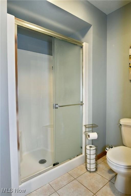 2304 Bianca Ln, Cortland, OH 44410 - bathroom with tile patterned floors and a shower stall