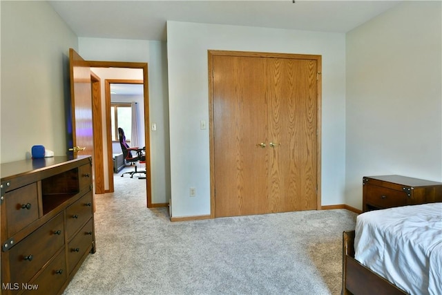 2304 Bianca Ln, Cortland, OH 44410 - bedroom with light carpet and a closet